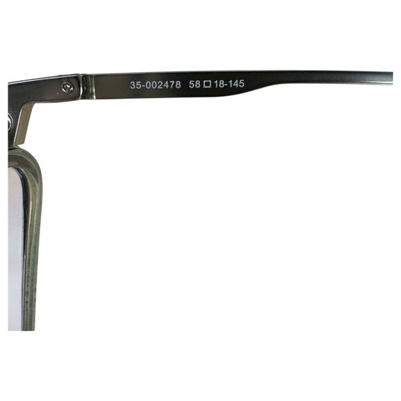 Ottoto Presto Green Silver Aviator Eyeglasses Frames 35-002478 - Needs Lenses - Picture 3 of 6